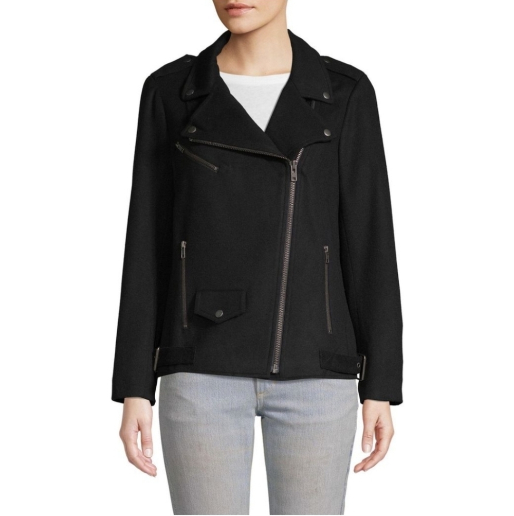 Rebecca Minkoff wool blend moto jacket size XS